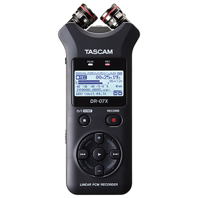 Tascam DR-07X Portable Audio Recorder - Black