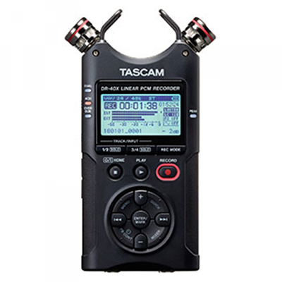 Tascam DR-40X Portable 4-Track Audio Recorder