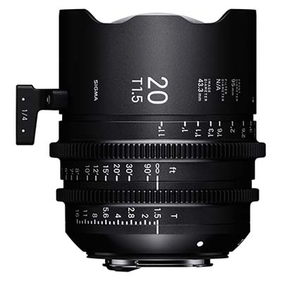 Sigma Cine 20mm T1.5 FF Lens Fully Luminous – Sony Mount