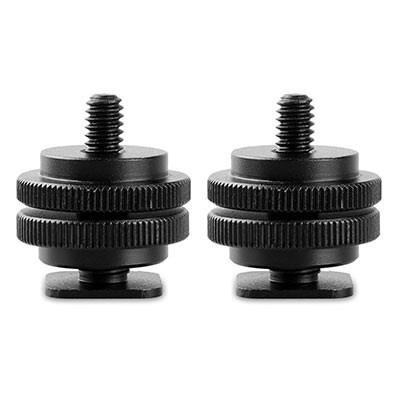 SmallRig Cold Shoe Adapter with 3/8, to 1/4, Thread (2 pcs)
