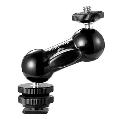 SmallRig Double Ball Head with Cold Shoe Mount + 1/4,, Screw
