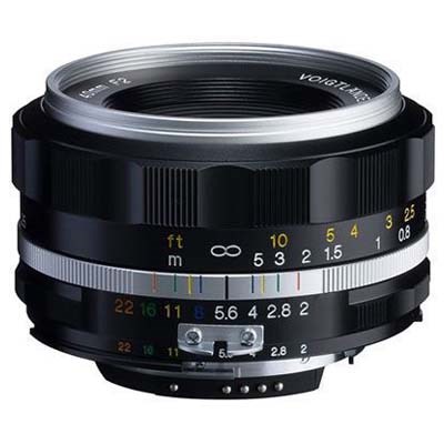 Voigtlander 40mm f2 SL II-S Ultron Lens - Nikon F Fit - Silver