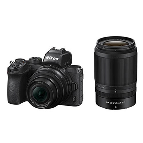 Nikon Z50 Digital Camera with 16-50mm and 50-250mm Lenses
