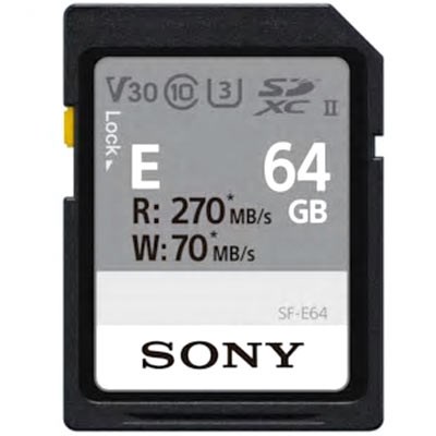 Sony E Series 64GB UHS-II 270MB/Sec SDXC Card