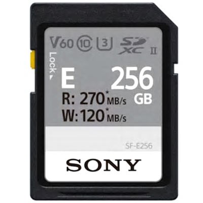 Used Sony E Series 256GB UHS-II 270MB/Sec SDXC Card