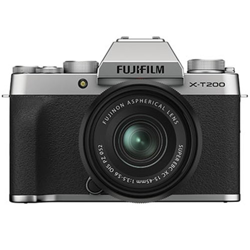 Fujifilm X-T200 Digital Camera with XC 15-45mm Lens - Silver