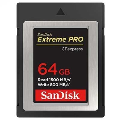 Used SanDisk 64GB Extreme Pro (1500MB/Sec) Cfexpress Type B Memory Card