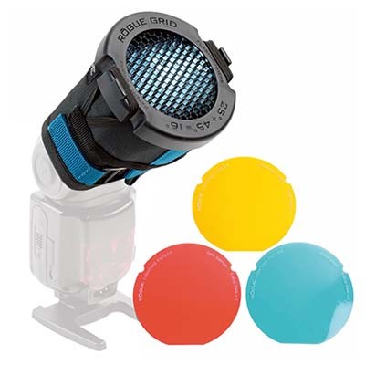 Rogue 3-in-1 Flash Grid w/ White Inserts + 3-Gels