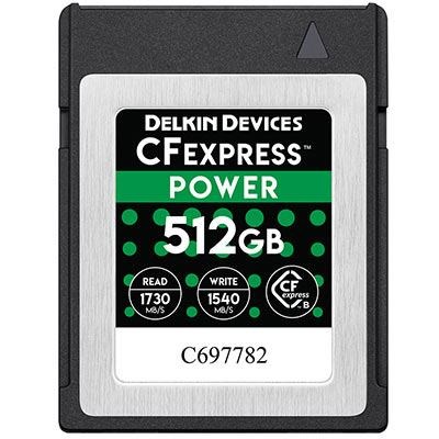 Delkin POWER 512GB 1730x Cfexpress Type B Memory Card