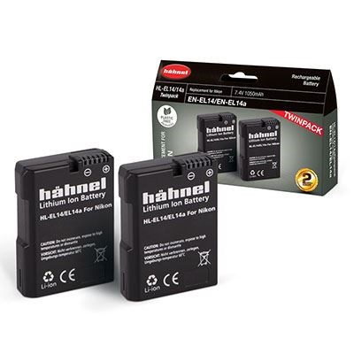 Hahnel HL-EL14 Battery (Nikon EN-EL14/EL14a) - Twin Pack