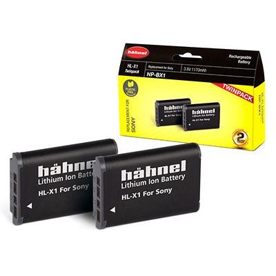 Hahnel HL-X1 Battery (Sony NP-BX1) - Twin Pack