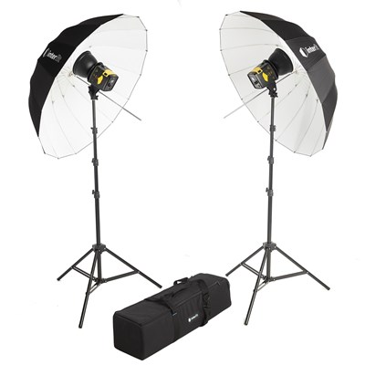 Interfit Badger Beam 60W LED Twin-Head Umbrella Kit