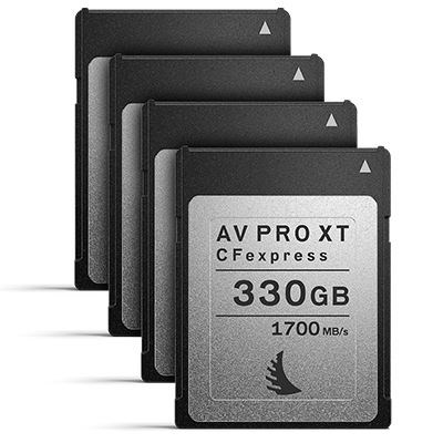 Angelbird 330GB 1700MB/Sec AV PRO CFexpress XT (Type-B) - 4 Pack