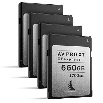 Angelbird 660GB 1700MB/Sec AV PRO CFexpress XT (Type-B) - 4 Pack