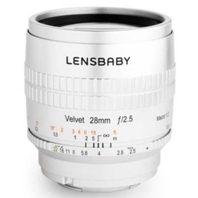 Lensbaby Velvet 28mm f2.5 Lens - Micro Four Thirds - Silver