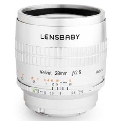 Lensbaby Velvet 28mm f2.5 Lens - Pentax K-Mount - Silver