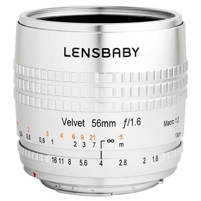 Lensbaby Velvet 56mm f1.6 Lens - Fujifilm X Fit - Silver