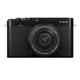 Fujifilm X-E4 Digital Camera with XF 27mm WR Lens - Black