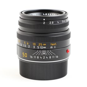 Leica 50mm f2 Summicron-M lens- Black