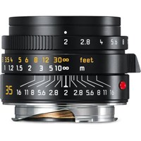 Leica 35mm f2 Summicron-M Asph Lens-Black