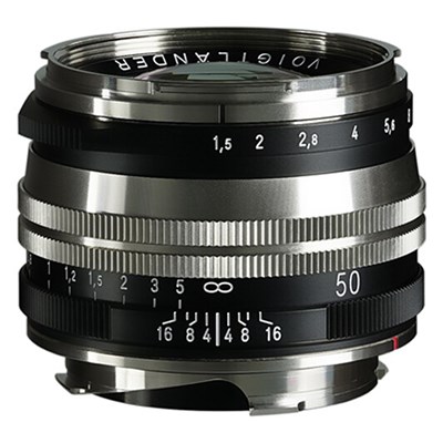 Voigtlander 50mm f1.5 II VM ASPH Vintage Line Nokton MC Lens for Leica M - Black