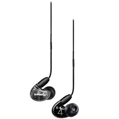 Shure AONIC 4 Sound Isolating Earphones with Balanced Armature and Dynamic Drivers - Black
