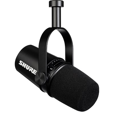 Shure MV7 Dynamic Podcast Microphone - Black