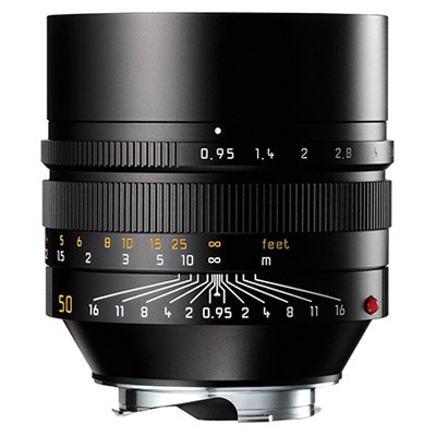 Leica 50mm f0.95 Noctilux-M Asph Lens- Black