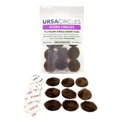 URSA 9x Plush Circles + 30x Stickies Single Colour - Brown
