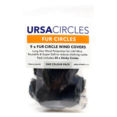 URSA 9x Fur Circles + 30x Stickies Single Colour - Black
