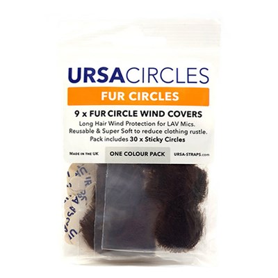 URSA 9x Fur Circles + 30x Stickies Single Colour - Brown