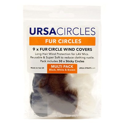 URSA 9x Fur Circles + 30x Stickies Multipack (3x: White, Black & Brown)