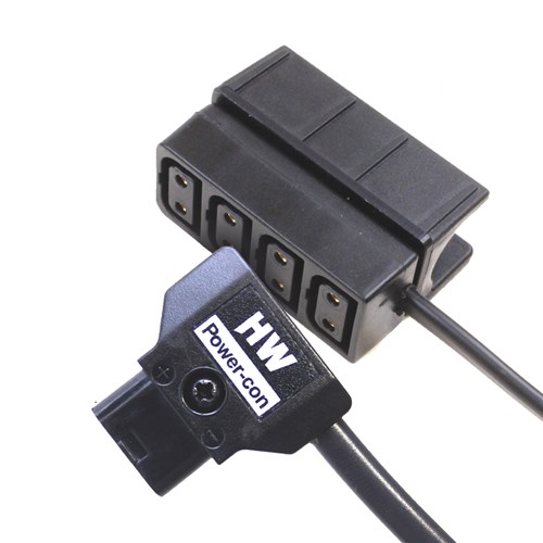 Hawk-Woods GC-4 Power-con(male) - 15cm - Power-con x4 (F) Clip On (15mm)