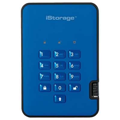 iStorage diskAshur2 SSD 256-bit 512GB - Blue