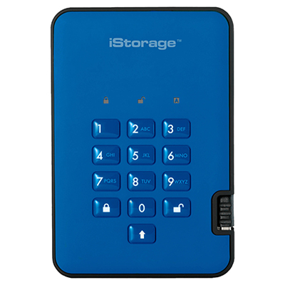 iStorage diskAshur2 SSD 256-bit 16TB - Blue