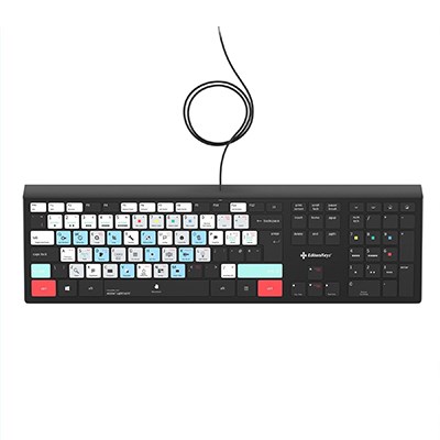 Editors Keys Adobe Lightroom Backlit Keyboard - Windows - UK