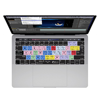 Image of Editors Keys Adobe After Effects Keyboard Cover for MacBook Pro with Touchbar 13,-15,