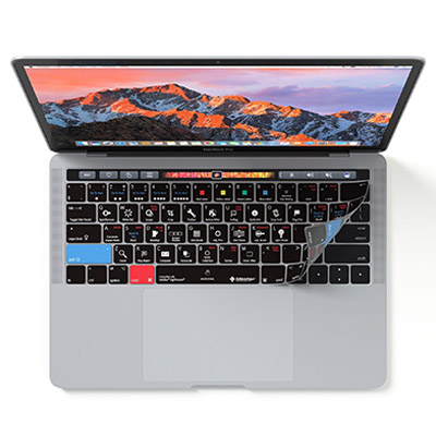Image of Editors Keys Adobe Lightroom Keyboard Cover for MacBook Pro with Touchbar 13,-15,