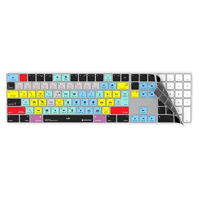 Editors Keys Adobe Premiere Keyboard Cover for Magic keyboard with numeric pad