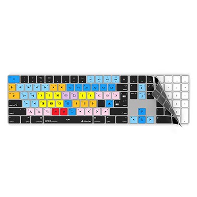 Editors Keys Avid Media Composer Keyboard Cover for Magic keyboard with numeric pad
