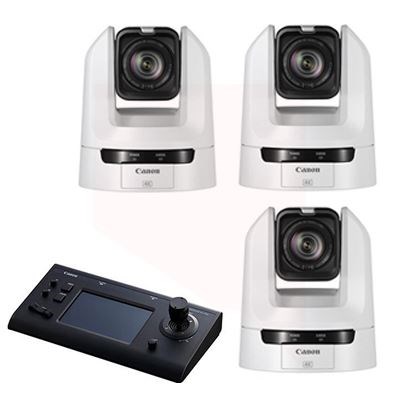 Canon CR-N300 PTZ Camera Bundle - White