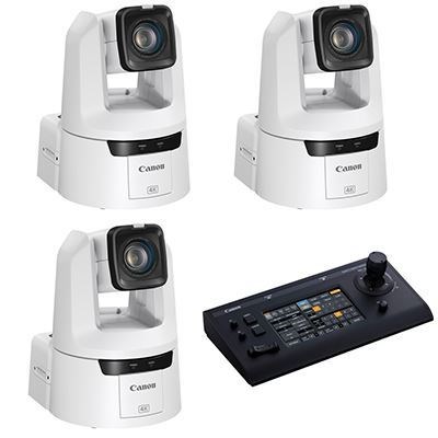 Canon CR-N500 PTZ Camera Bundle - White