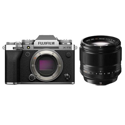 Fujifilm X-T5 Digital Camera Body - Silver + Fujifilm XF 56mm f1.2 R Lens