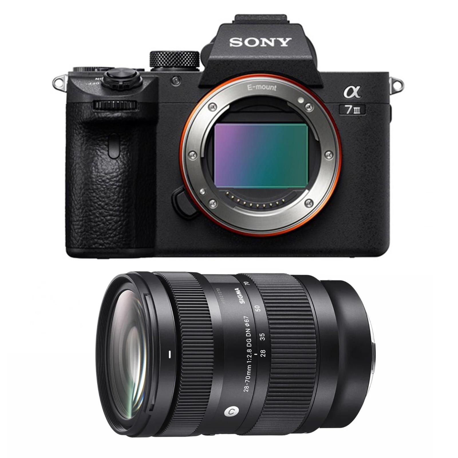 Sony A7 III Digital Camera Body+ Sigma 28-70mm f2.8 DG DN Contemporary Lens for Sony E Bundle