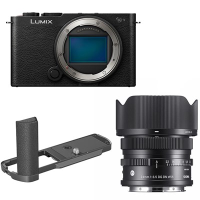 Panasonic Lumix S9 + SmallRig L-Shape Handle + Sigma 24mm f3.5 DG DN I C Lens for L-Mount