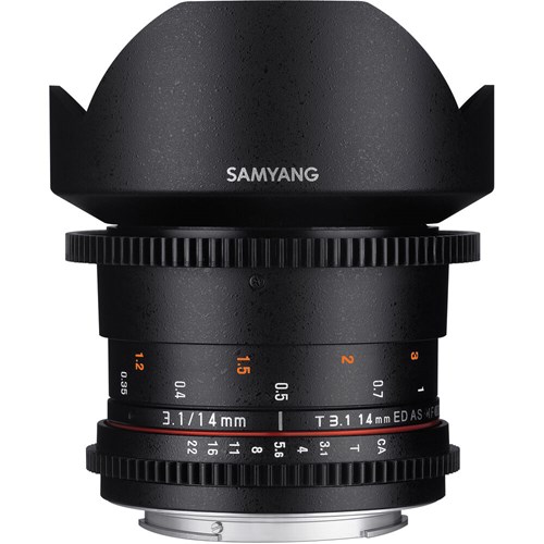 Samyang VDSLR 14mm T3.1 MK2 Lens for Canon EF
