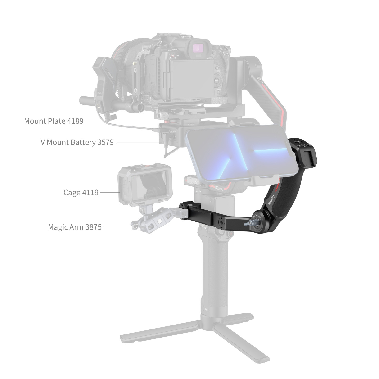SmallRig Sling Handgrip For DJI RS 2/RSC 2 - 3028E | Wex Photo Video