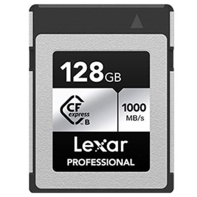 Lexar 128GB Professional (1750MB/Sec) Type B Cfexpress Silver Series Memory Card