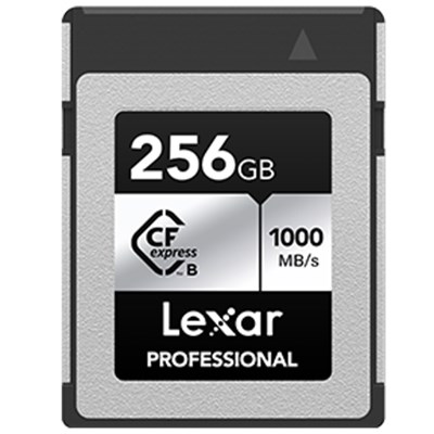 Lexar 256GB Professional (1750MB/Sec) Type B Cfexpress Silver Series Memory Card