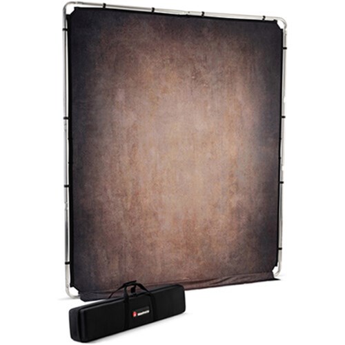 Manfrotto EzyFrame Vintage Background 2 x 2.3m - Walnut